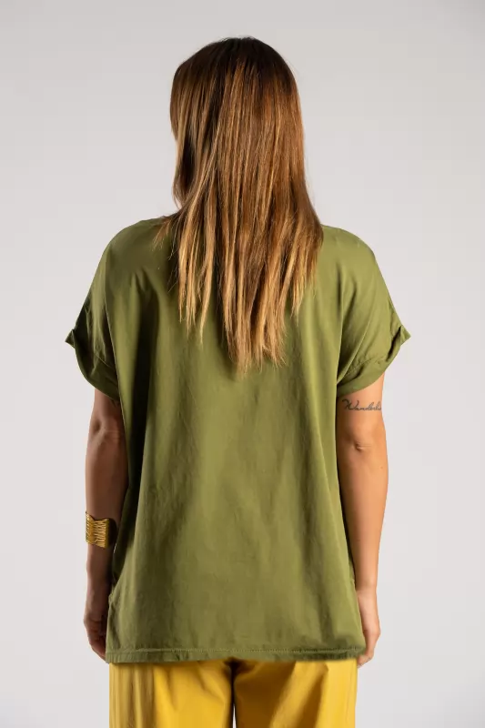 T-shirt Χαμόγελο Μονόχρωμο