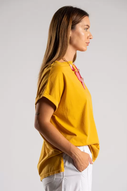 T-shirt Χαμόγελο Μονόχρωμο
