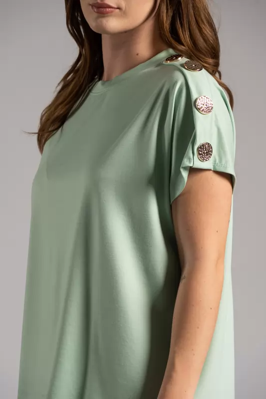 T-shirt Gold Buttons