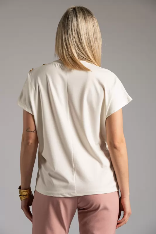 T-shirt Gold Buttons