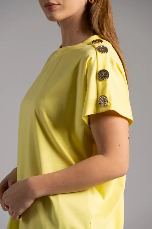 T-shirt Gold Buttons