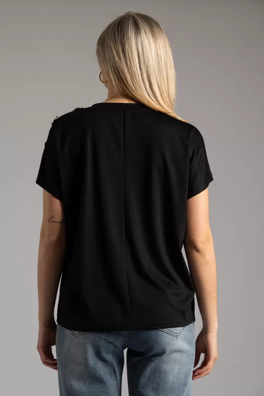 T-shirt Gold Buttons
