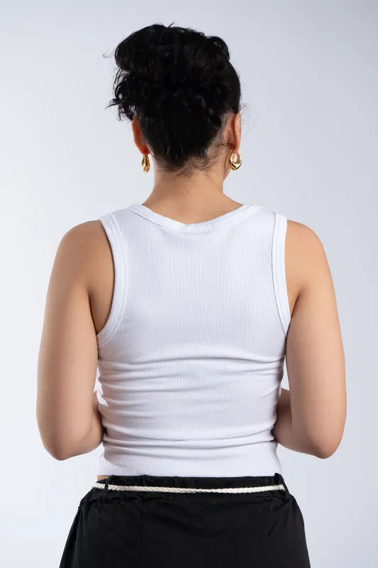 Basic Rib Sleeveless Top