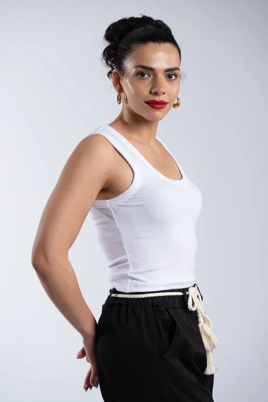 Basic Rib Sleeveless Top