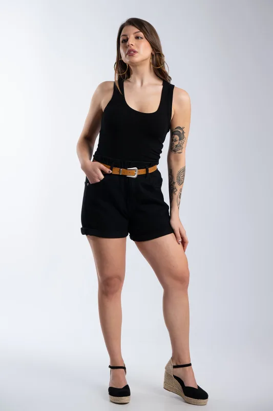 Τοπ Αμάνικο Basic Rib
