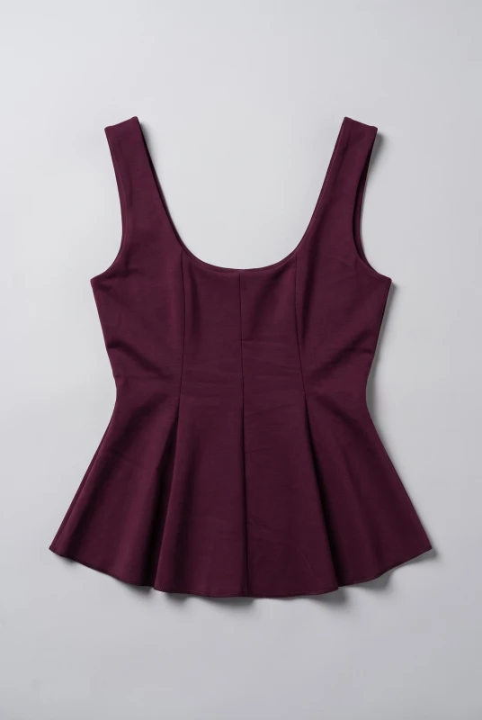 Τοπ Αμάνικο Peplum