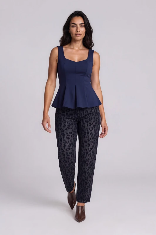 Τοπ Αμάνικο Peplum
