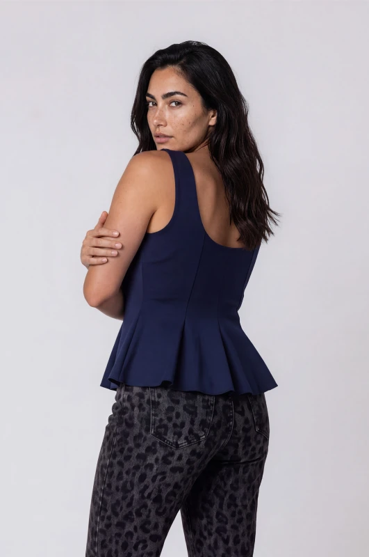 Τοπ Αμάνικο Peplum