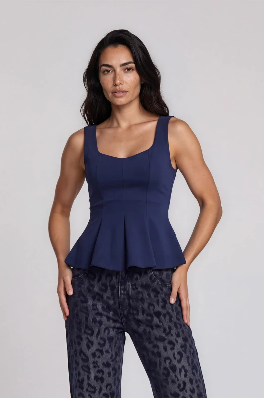 Τοπ Αμάνικο Peplum