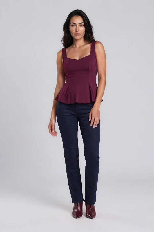 Τοπ Αμάνικο Peplum