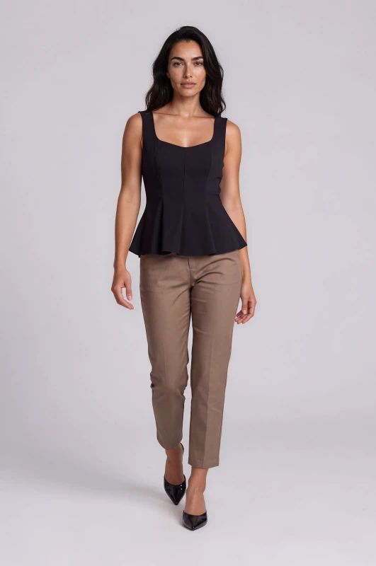 Τοπ Αμάνικο Peplum
