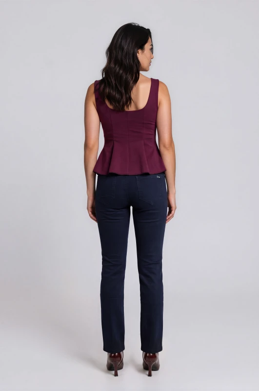 Τοπ Αμάνικο Peplum