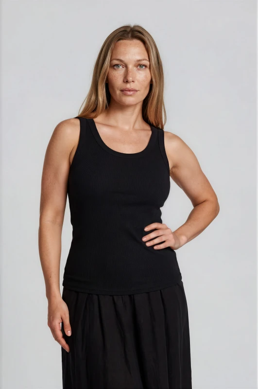 Top Basic Rib Sleeveless