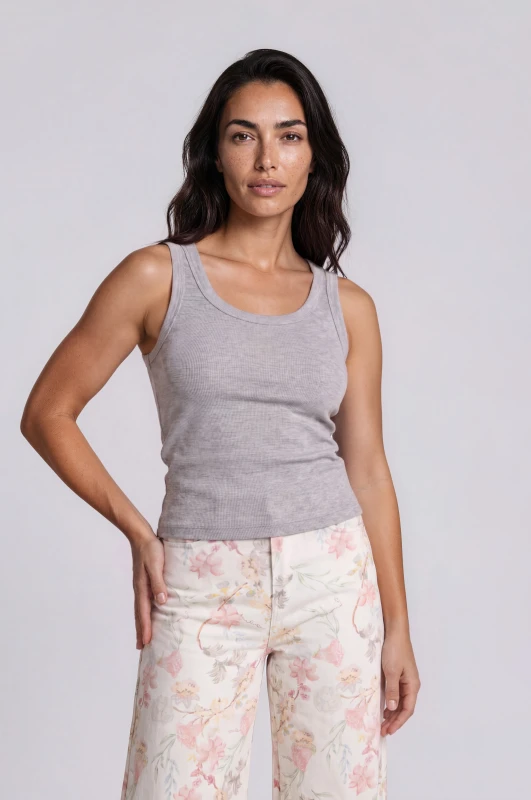 Top Basic Rib Sleeveless