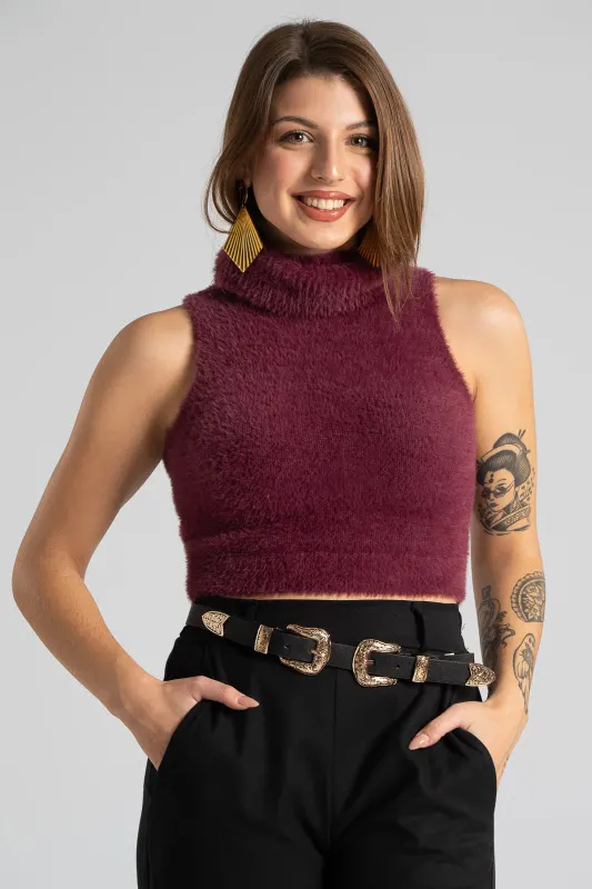 Top Crop Turtleneck