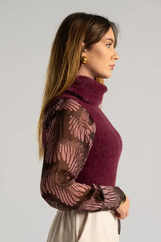 Top Crop Turtleneck