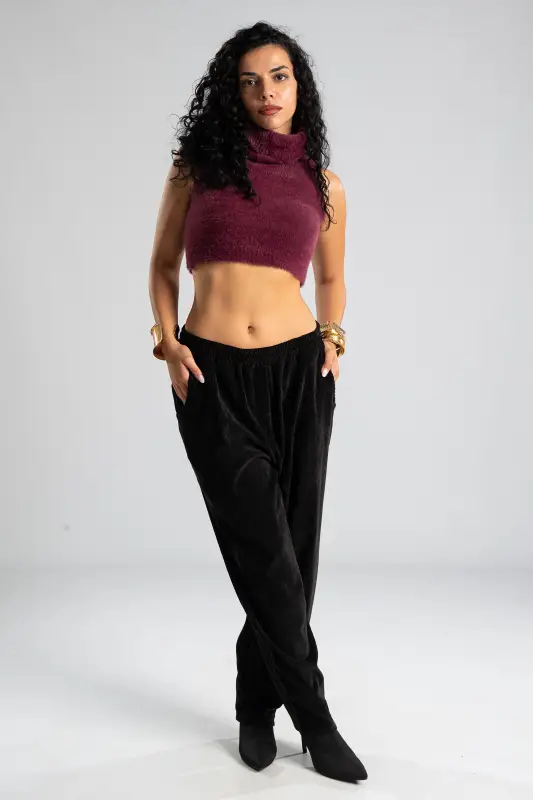 Top Crop Turtleneck
