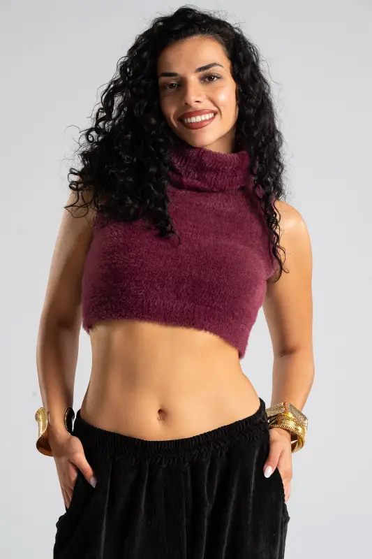 Top Crop Turtleneck