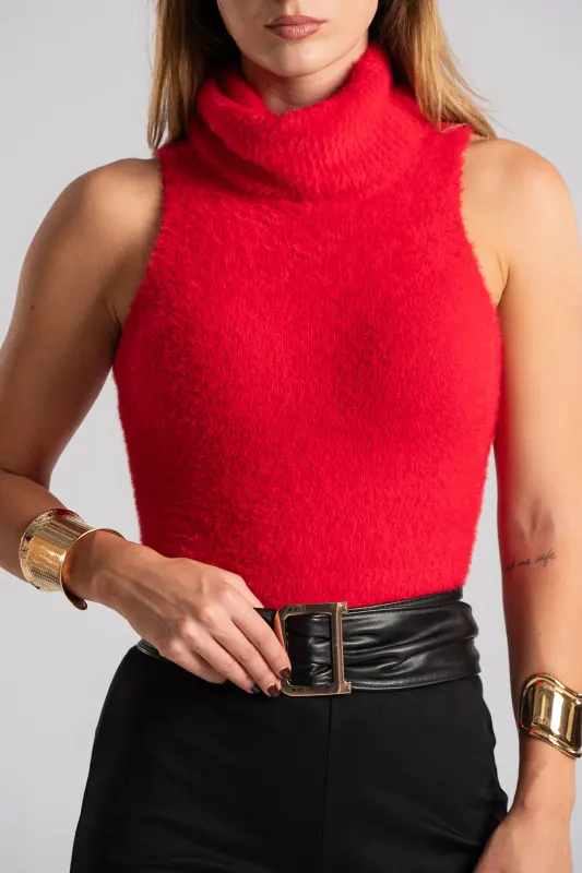 Top Crop Turtleneck