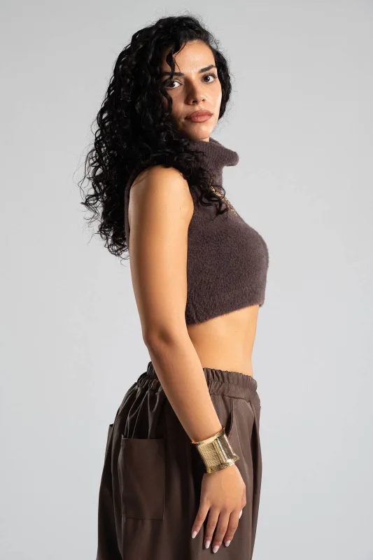 Top Crop Turtleneck