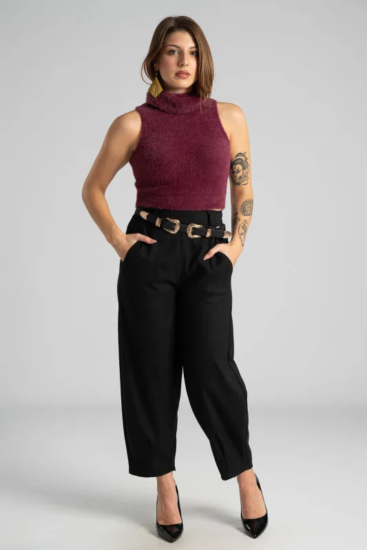 Top Crop Turtleneck