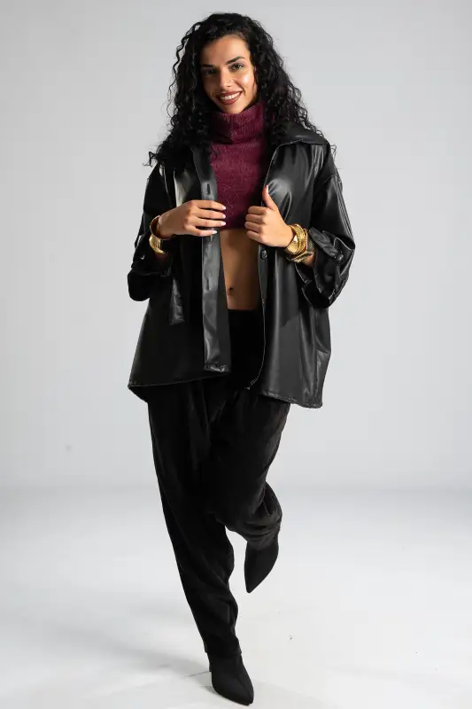 Top Crop Turtleneck