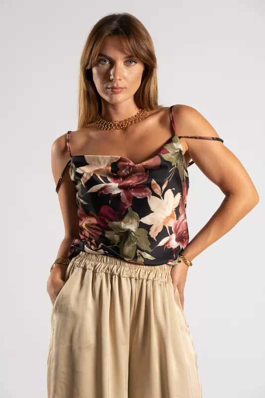 Top Floral Drape