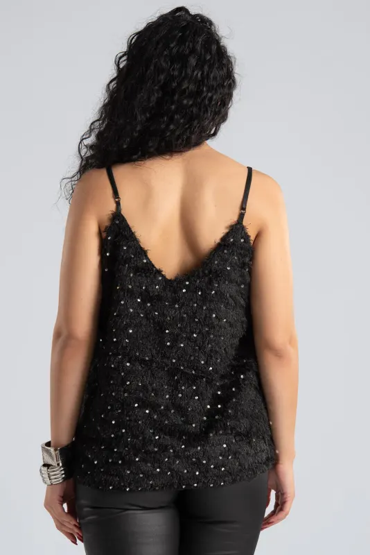 Top Fluffy Decorative Sequins