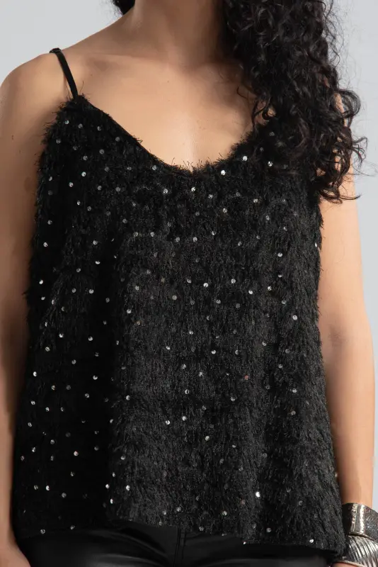 Top Fluffy Decorative Sequins