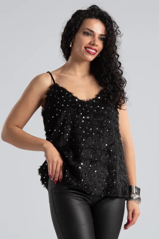 Top Fluffy Decorative Sequins