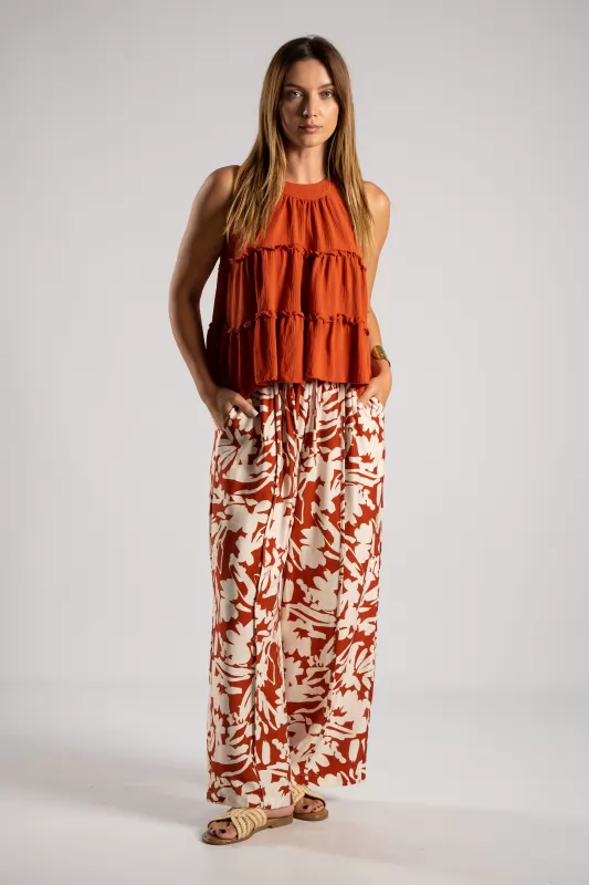 Top Lurex Ruffle 