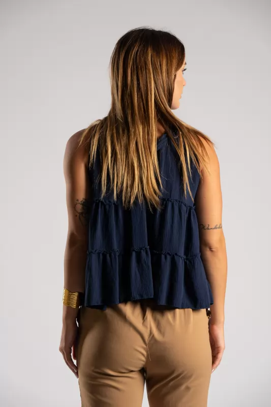 Top Lurex Ruffle 
