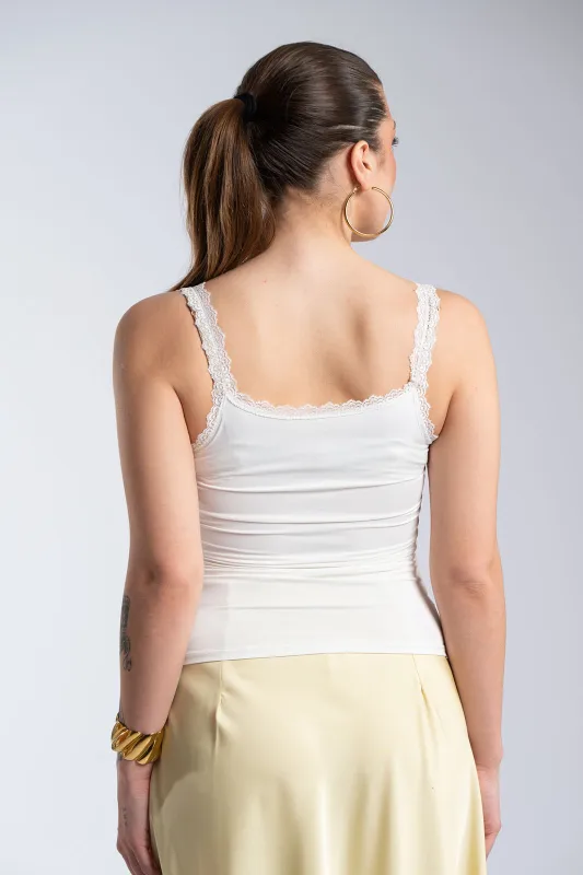 Top Solid Color Straps Buttons 