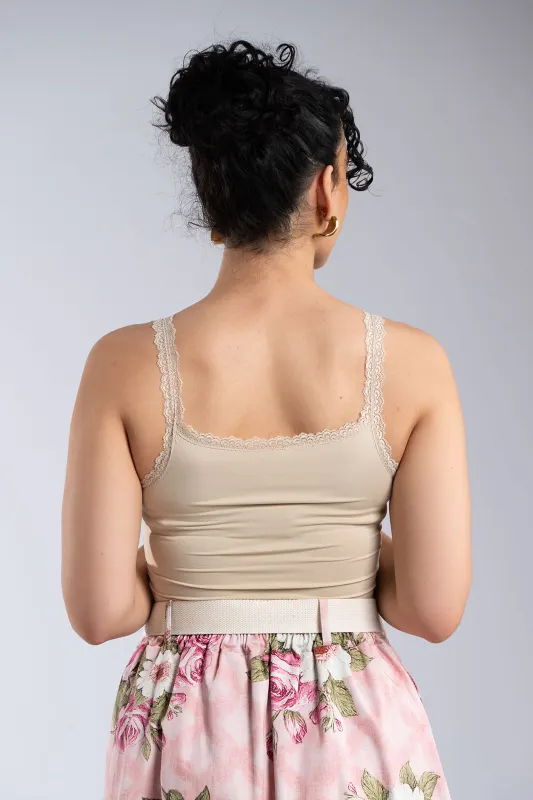 Top Solid Color Straps Buttons 