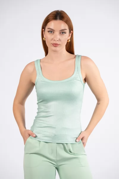 Top Rib Mermaid Mint