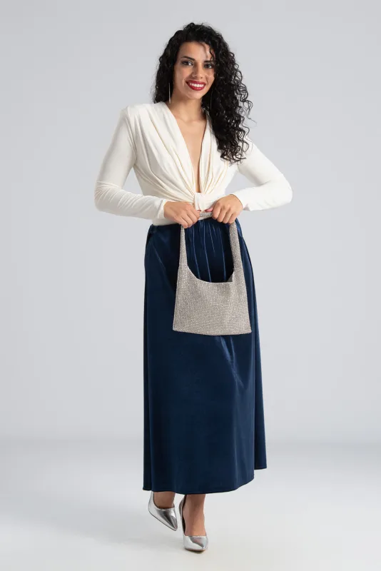 Τσάντα Αμπιγιέ Ορθογώνια Στρας