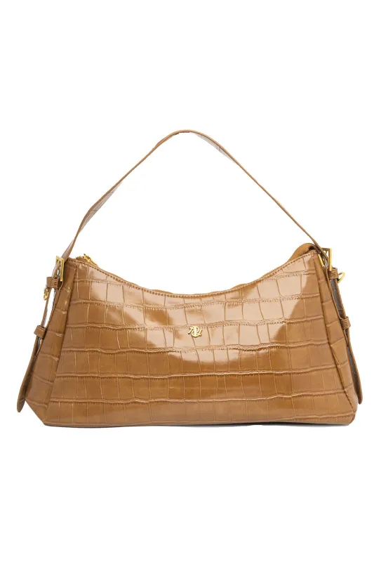 Τσάντα Baguette Croco