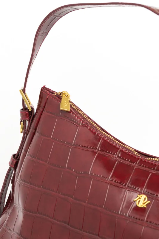 Τσάντα Baguette Croco
