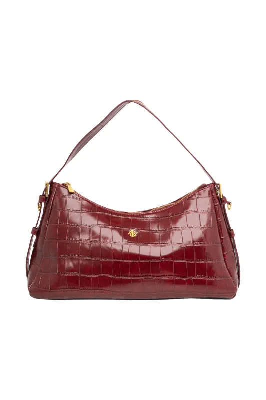 Τσάντα Baguette Croco