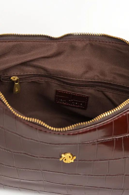 Τσάντα Baguette Croco