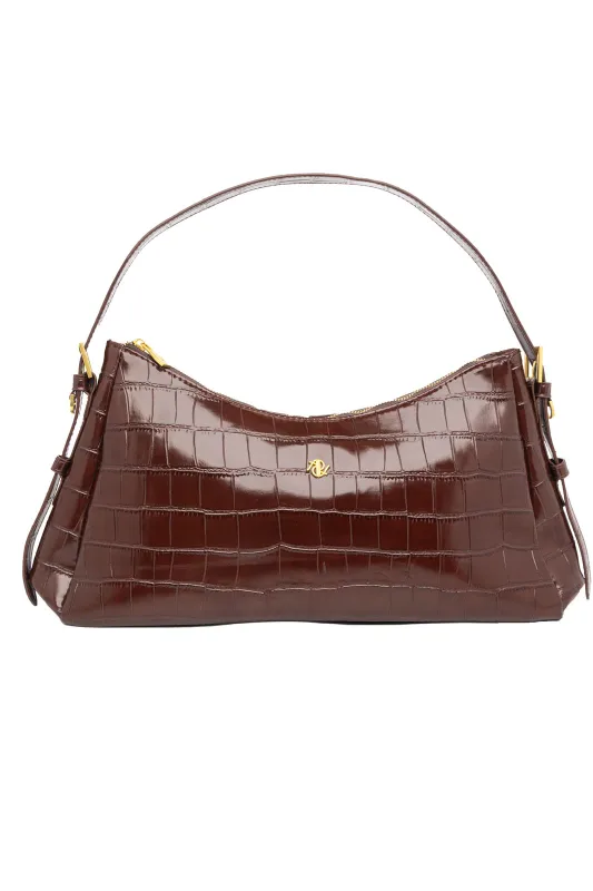 Τσάντα Baguette Croco