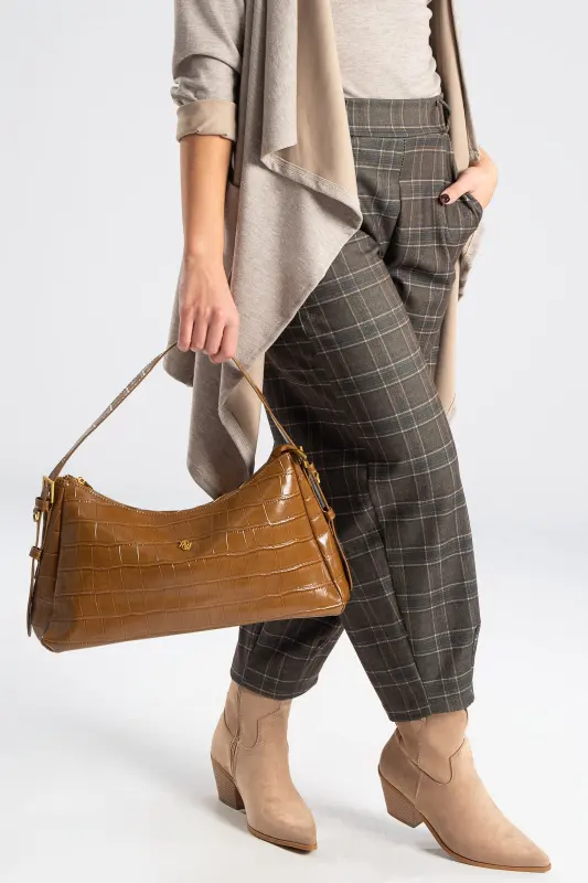 Τσάντα Baguette Croco