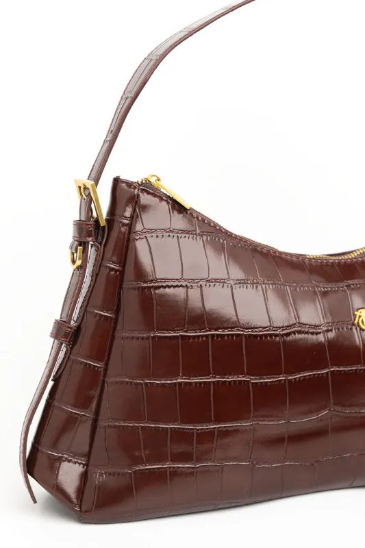 Τσάντα Baguette Croco