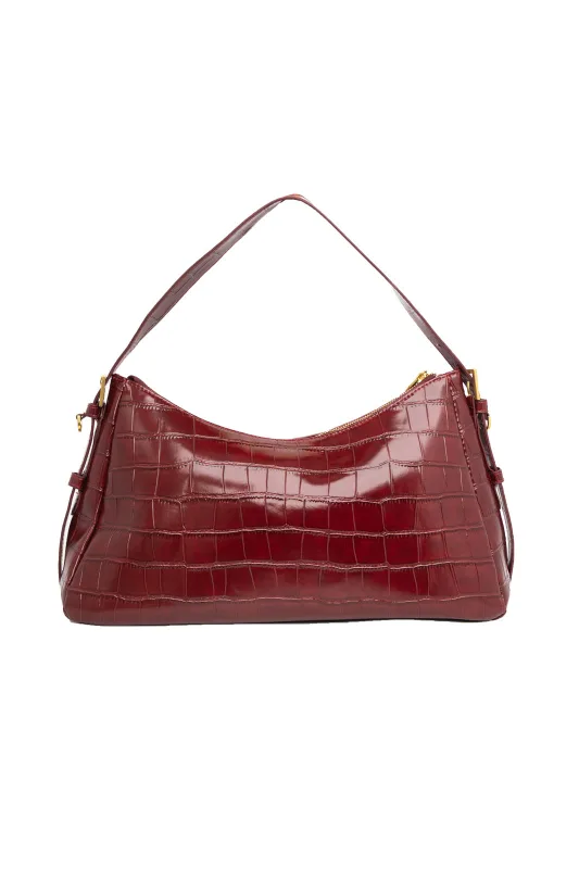 Τσάντα Baguette Croco