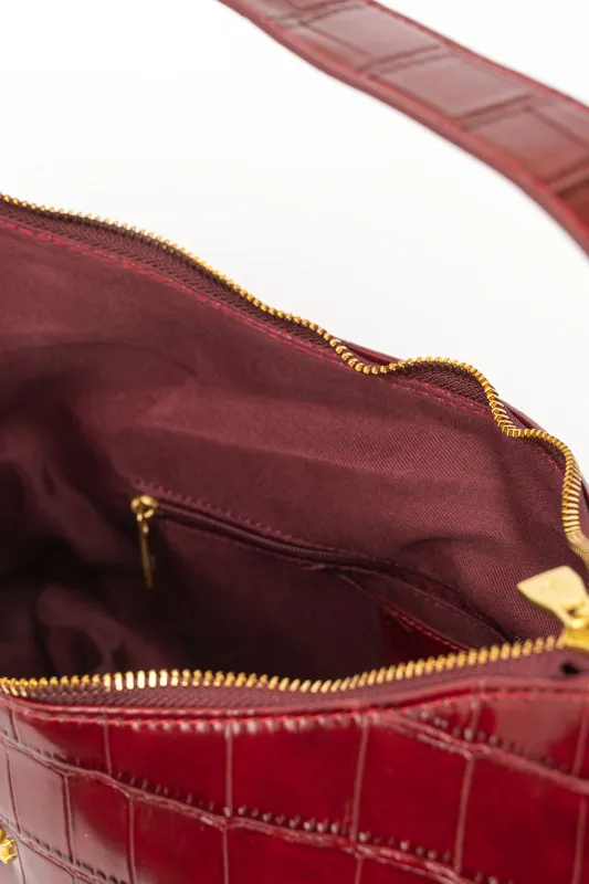 Τσάντα Baguette Croco