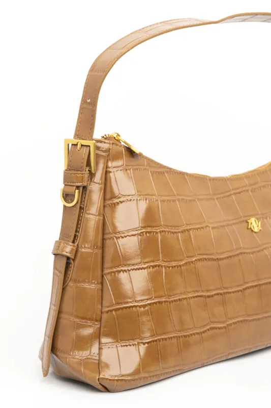Τσάντα Baguette Croco