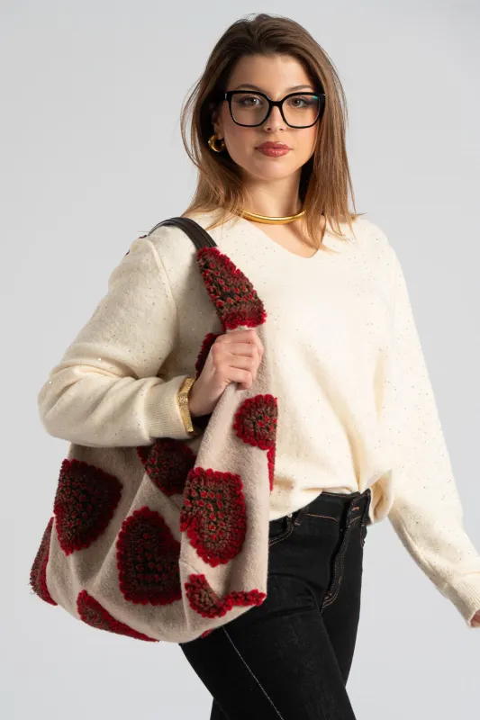 Τσάντα Boho Hearts