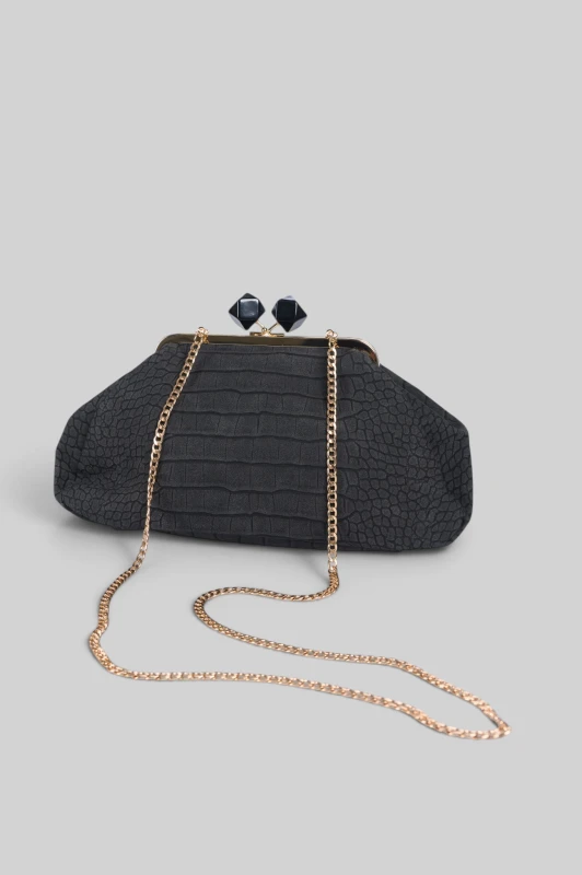 Τσάντα Clutch Κροκό