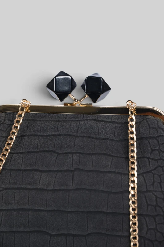 Τσάντα Clutch Κροκό