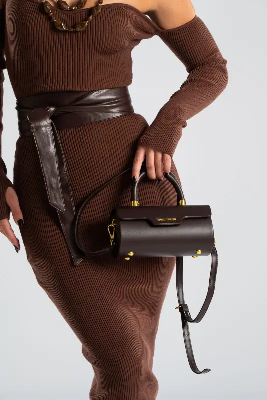 Τσάντα Clutch Κυλινδρική